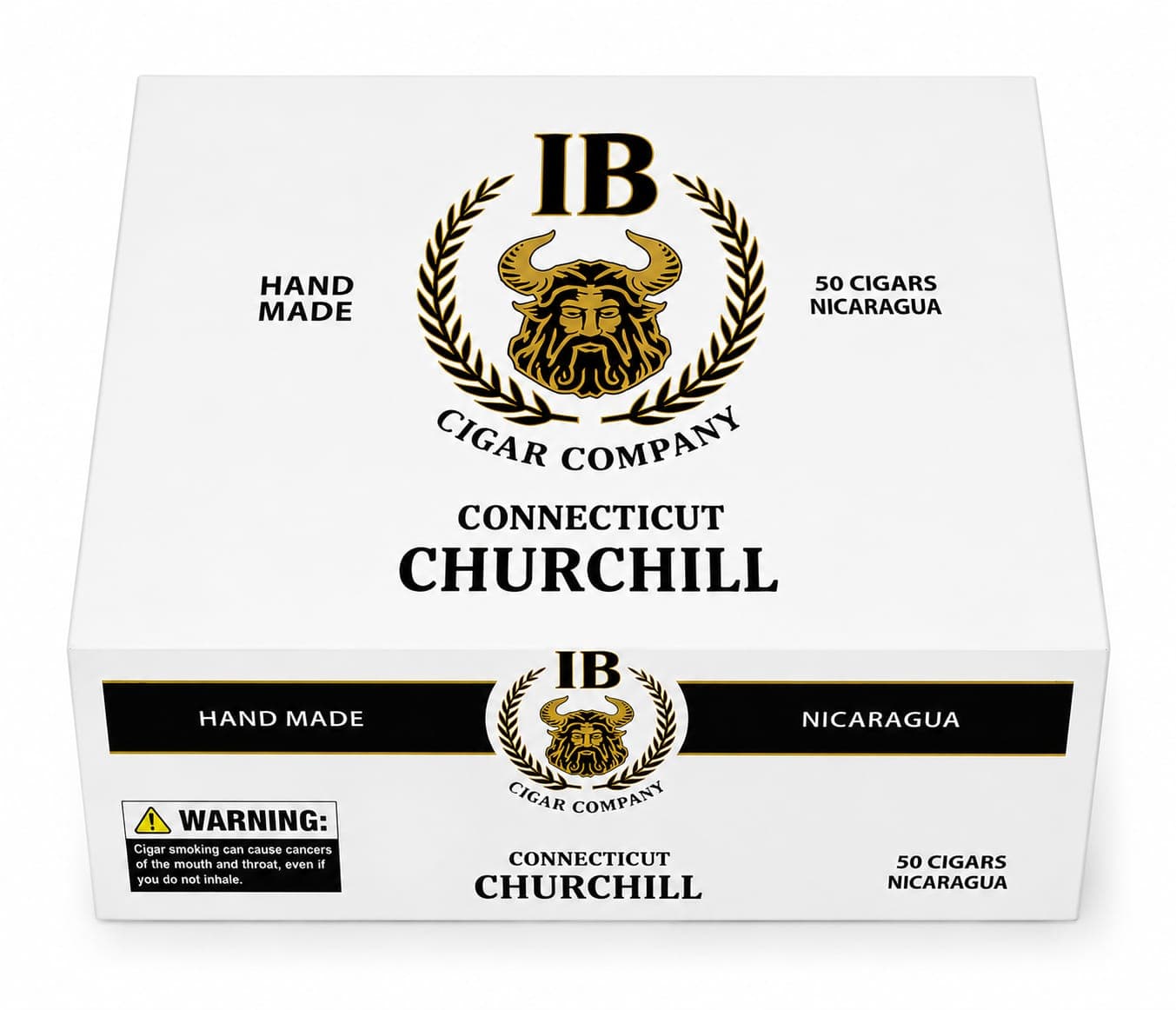 IB Cigars Connecticut Churchill — 50-count box, hand-made in Nicaragua