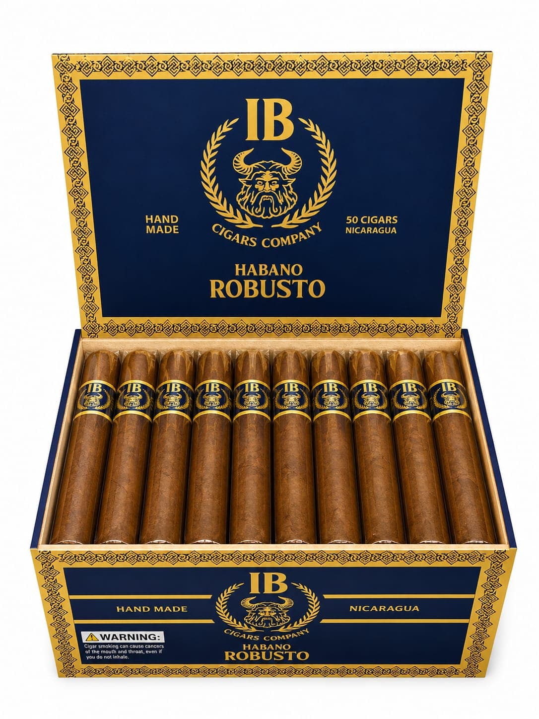 IB Cigars Habano Robusto — open box